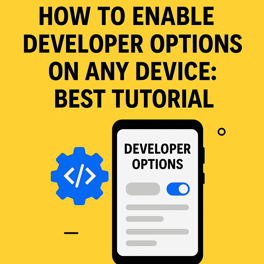 How to Enable Developer Options on Any Device Best Tutorial 0